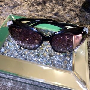 Black Sunglasses w/ Rhinestones